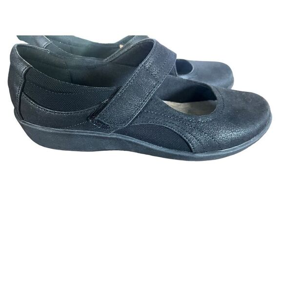 Clarks Collection Cloudsteppers Sillian Bella Black Shoes 8M comfort - Picture 5 of 6